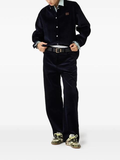 Miu Miu pocket trousers - Blue - zdjęcie produktu nr 2