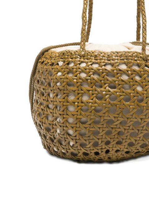 DRAGON DIFFUSION Joventus woven bucket bag - Green