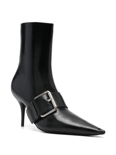Balenciaga Knife Belt 80mm ankle boots - Black