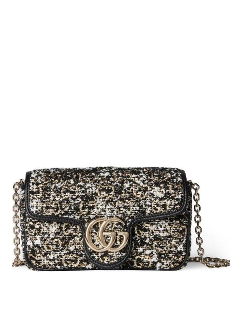 Gucci tweed gg shoulder bag - Black - zdjęcie produktu nr 1
