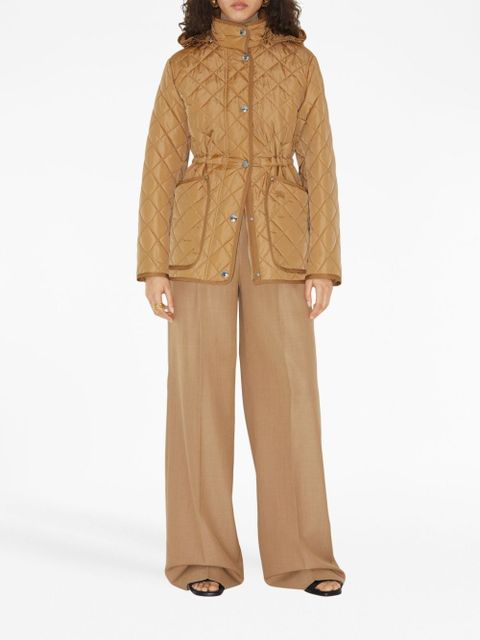 Burberry diamond-quilted hooded jacket - Neutrals - zdjęcie produktu nr 2