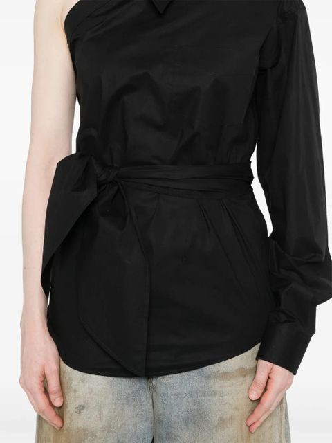 Moschino asymmetric shirt - Black