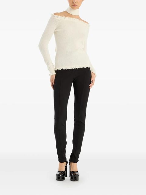 ROTATE BIRGER CHRISTENSEN ruffled-detail off-shoulder top - Neutrals - zdjęcie produktu nr 2