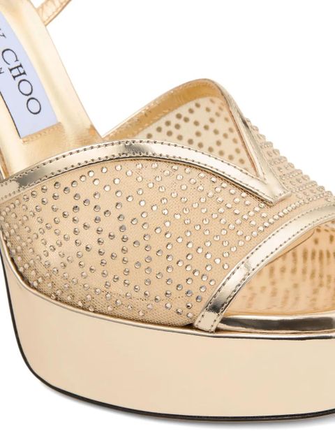 Jimmy Choo 125mm Karli platform sandals - Yellow