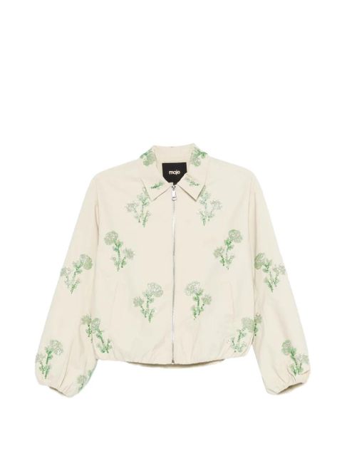 Maje floral zip jacket - Neutrals - zdjęcie produktu nr 1