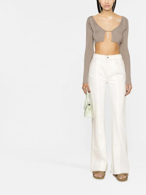 Jacquemus La Maille Pralu cropped cardigan - Neutrals