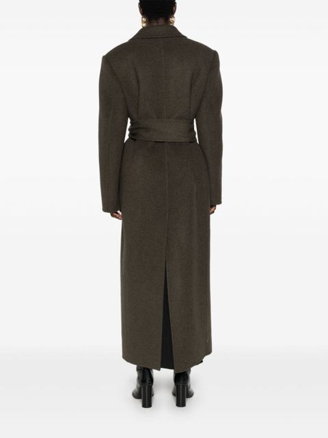 KHAITE Lea coat - Green