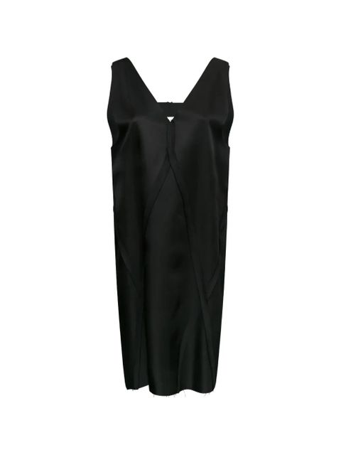 MM6 Maison Margiela V-neck panelled mini dress - Black - zdjęcie produktu nr 1
