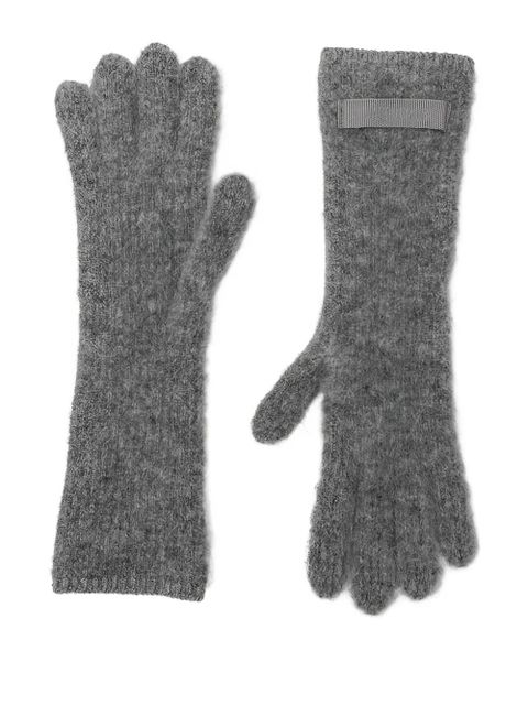 Jacquemus ribbon gloves - Grey