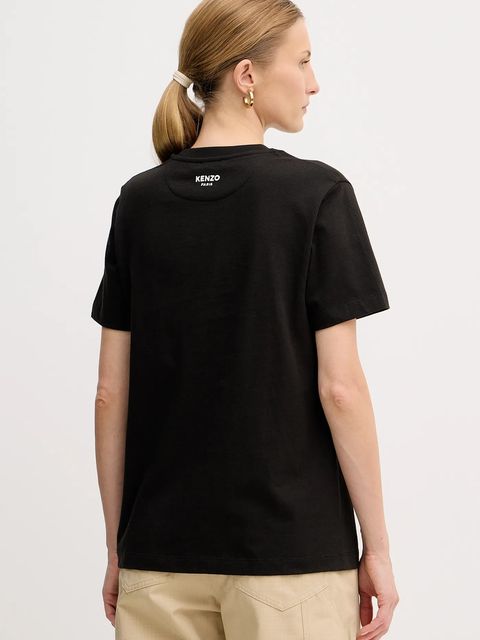 Kenzo t-shirt bawełniany damski kolor czarny FF52TS1504SG.99J