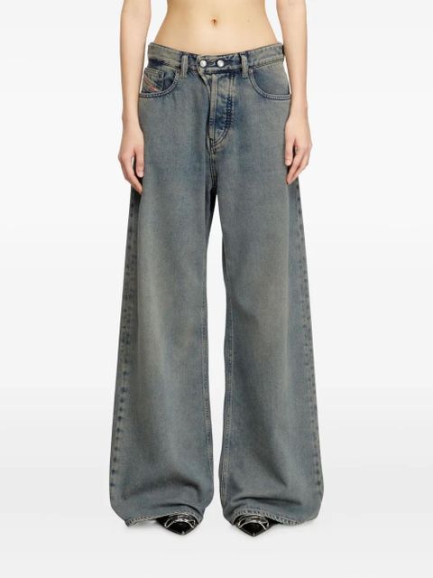 Diesel D-Sire 09n24 low waist wide leg jeans - Blue
