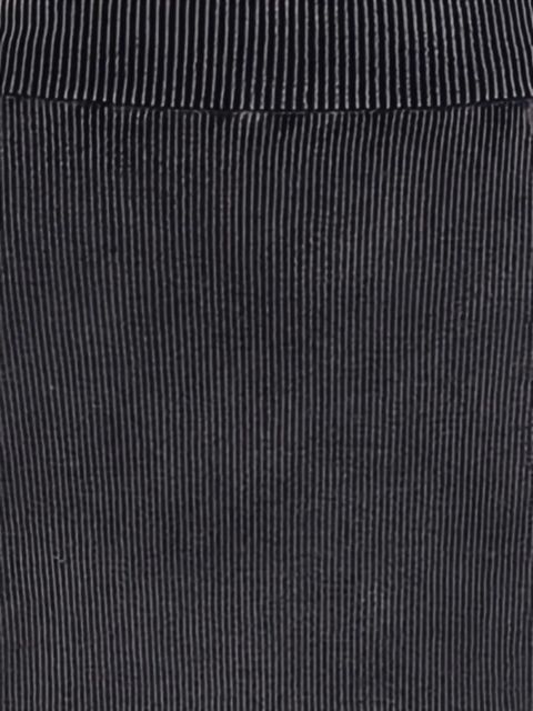 Alexander Wang ribbed logo-embossed skirt - Black