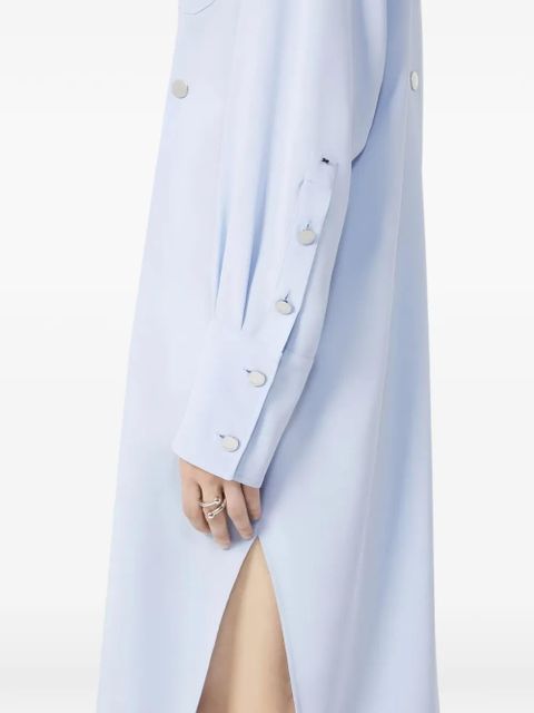Sportmax ESOPO scarf-detail midi shirt dress - Blue