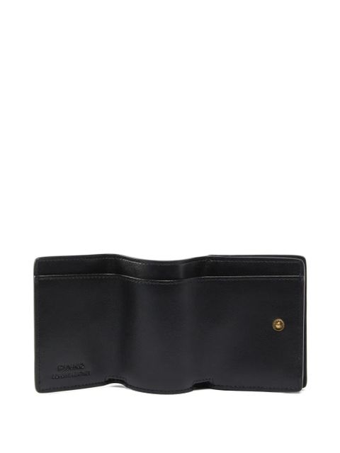 PINKO wrist-strap tri-fold wallet - Black