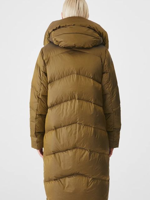 Medicine płaszcz puchowy damski kolor zielony zimowy - zdjęcie produktu nr 2