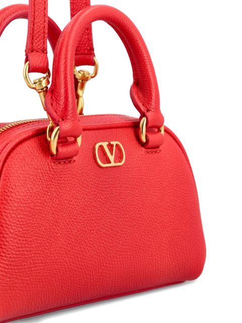 Valentino Garavani mini Bowling V-logo signature tote bag - Red