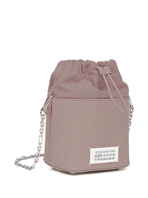 Maison Margiela drawstring bucket leather shoulder bag - Brown - zdjęcie produktu nr 2