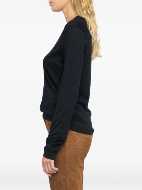 Zadig&Voltaire Rivy CP V-neck sweater - Black
