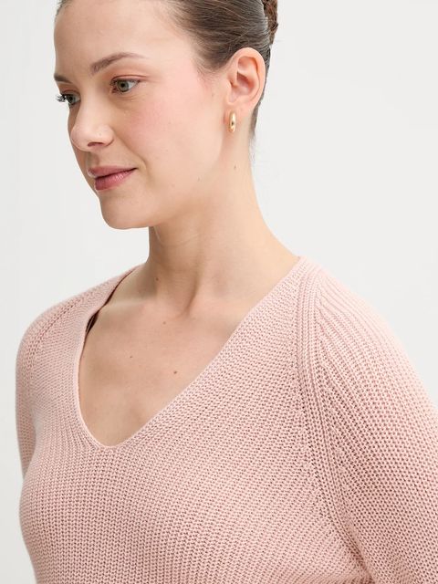 Marc O'Polo sweter bawełniany damski kolor różowy lekki 508605960097