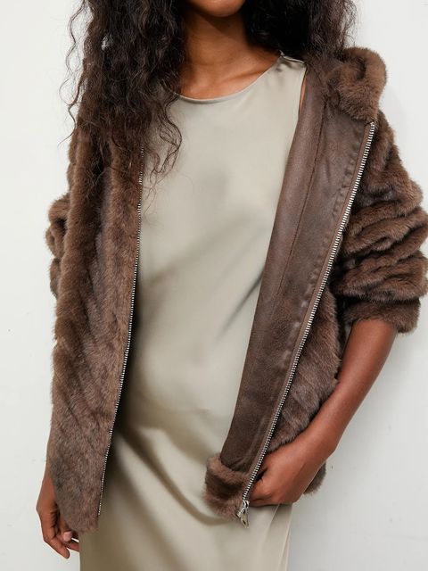 Answear.LAB płaszcz kolor brązowy