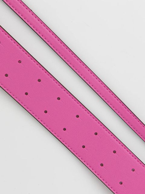 Pinko torebka skórzana kolor różowy 104524 A0QO