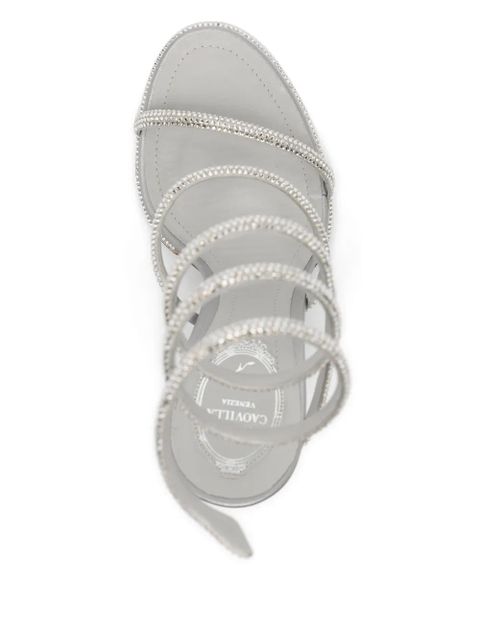 René Caovilla 110mm Cleo sandals - Grey