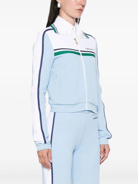 Casablanca piqué track jacket - Blue