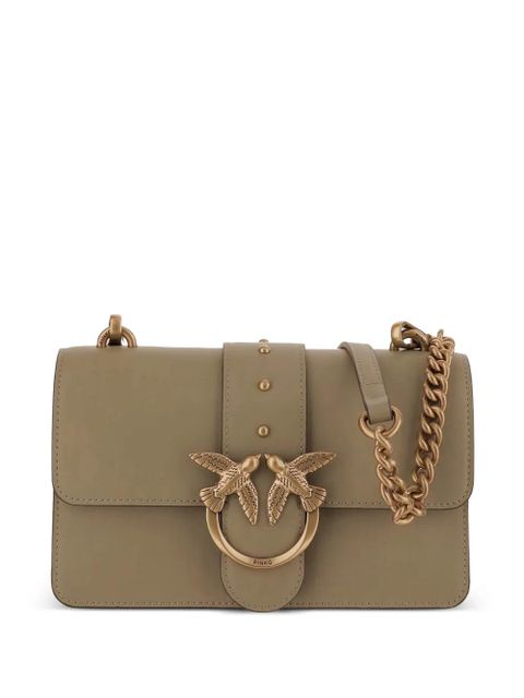 PINKO mini Love One leather shoulder bag - Green - zdjęcie produktu nr 1