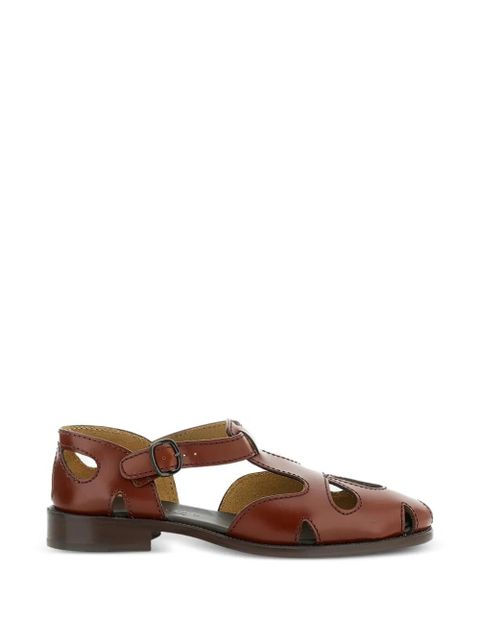 Hereu Floreta Slim cut-out buckle sandals - Brown - zdjęcie produktu nr 1