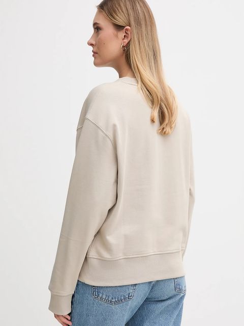 Calvin Klein bluza damska kolor beżowy melanżowa LV044D203G