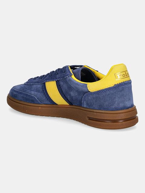 Polo Ralph Lauren sneakersy zamszowe Bedford damskie kolor granatowy 804975536001