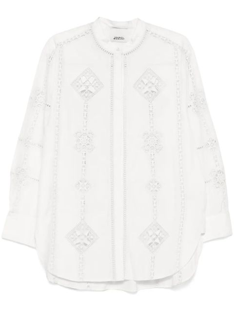 ISABEL MARANT Soeline shirt - White - zdjęcie produktu nr 1