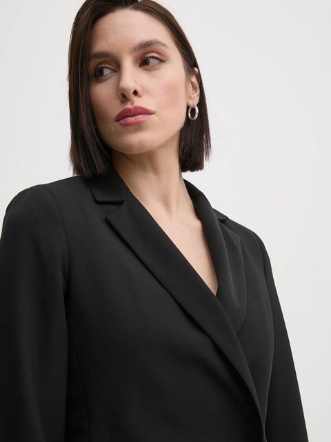 Sandro Ferrone marynarka kolor czarny jednorzędowa gładka SFS23YBEBARBUSI