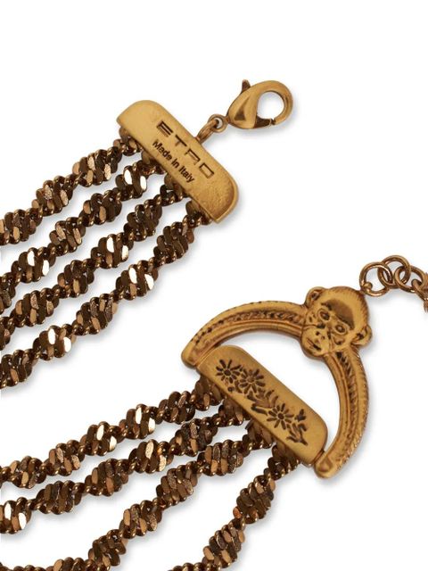 ETRO logo engraved woven bracelet - Gold - zdjęcie produktu nr 2