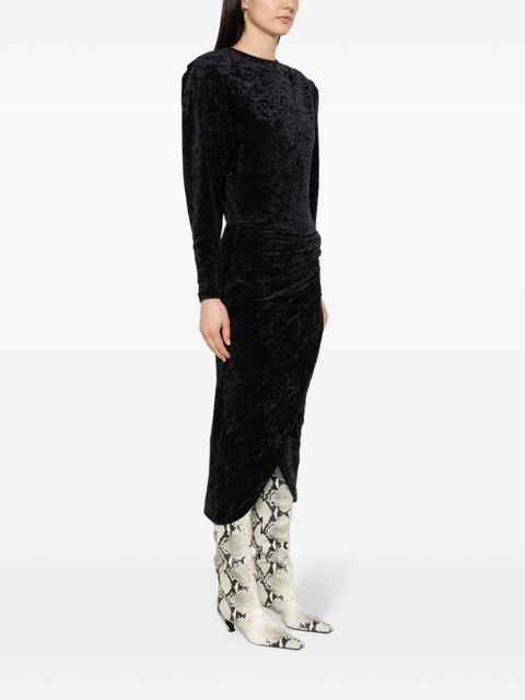 MARANT ÉTOILE Hadley velvet dress - Black