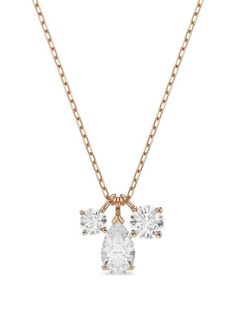 Swarovski Mesmera rose-gold pear-drop necklace - White - zdjęcie produktu nr 2