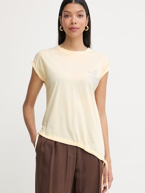 Silvian Heach t-shirt damski bawełniany WABAK - zdjęcie produktu nr 2