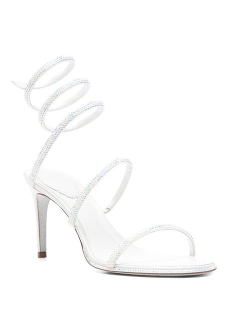 René Caovilla Cleo spiral-embellished sandals - Neutrals - zdjęcie produktu nr 2