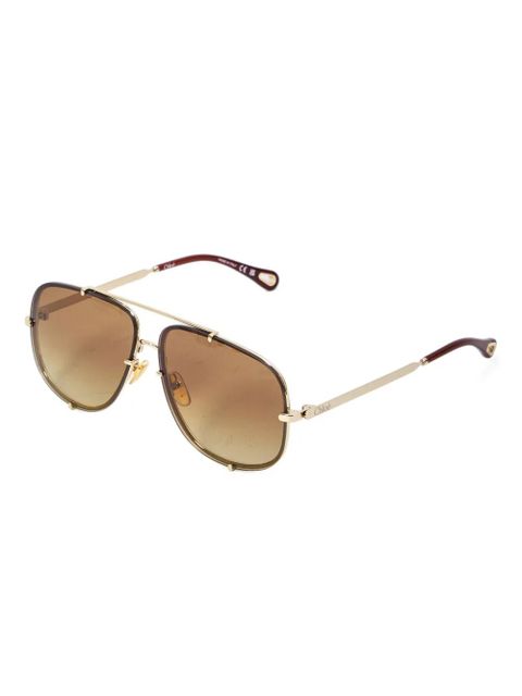 Chloé Eyewear gradient-lens sunglasses - Gold