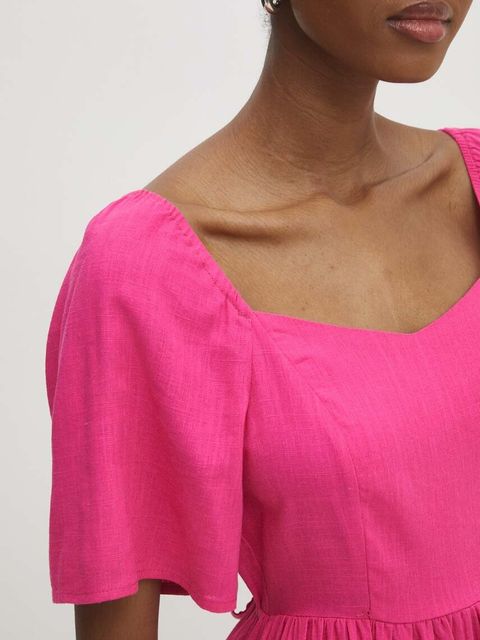 Answear.LAB sukienka z lnem