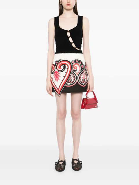 FARM Rio graphic mini skirt - White - zdjęcie produktu nr 2