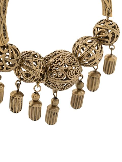 Saint Laurent ball hoop earrings - Gold