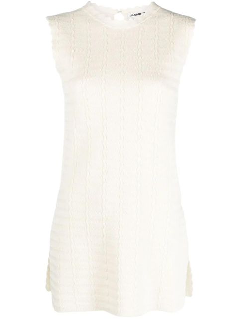 Jil Sander sleeveless knitted top - Neutrals - zdjęcie produktu nr 1