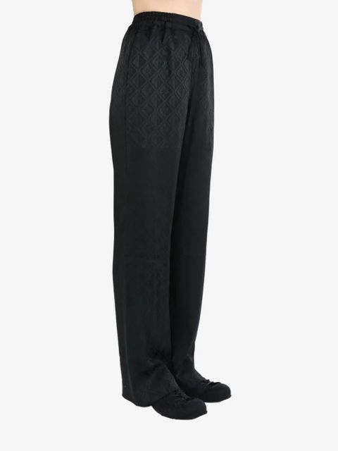 Marine Serre moon-print flared trousers - Black - zdjęcie produktu nr 2