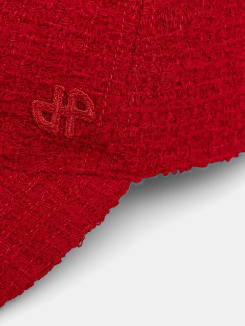 Patou czapka z daszkiem z dodatkiem wełny kolor czerwony AC1110223