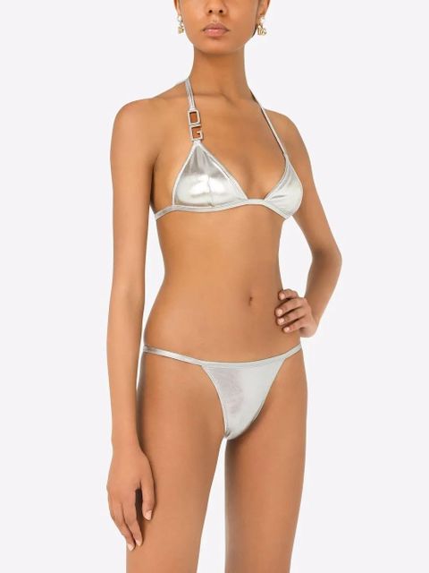 Dolce & Gabbana DG-logo triangle bikini - Silver - zdjęcie produktu nr 2