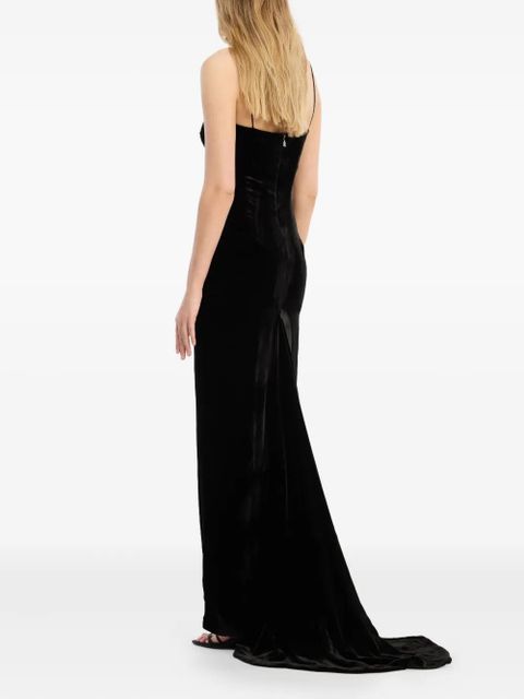 ROTATE BIRGER CHRISTENSEN train-detail dress - Black