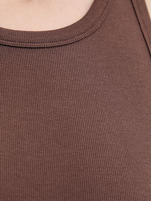 Samsoe Samsoe top Alexo damski kolor brązowy F00001111