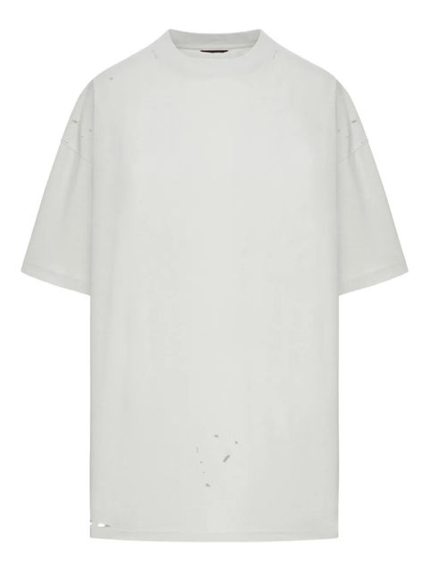 Balenciaga distressed-print cotton T-shirt - White - zdjęcie produktu nr 1