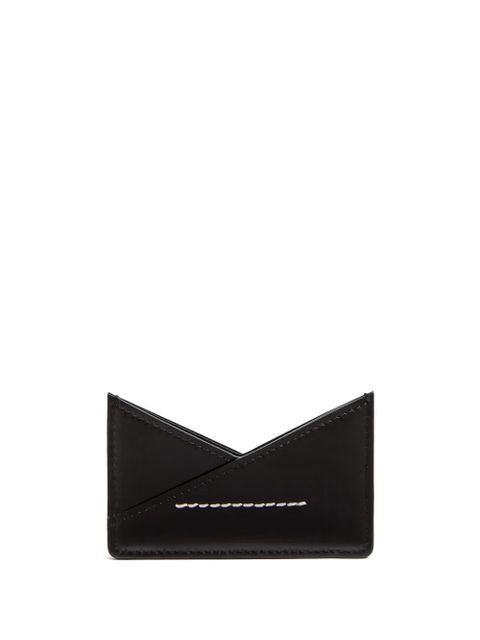 MM6 Maison Margiela Japanese 6 leather card holder - Black - zdjęcie produktu nr 2